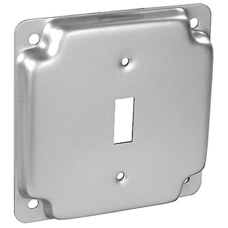 Southwire Electrical Box Cover, Square, Galvanized Steel, Toggle and Raised Cover G1935